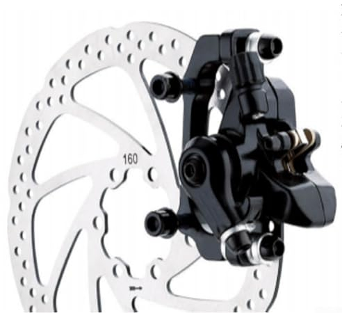 Ebike , rotore meccanico a pinza freno a disco, 160 mm, clip in lega anteriore e posteriore, per mountain bike e bici da strada (freno anteriore)