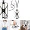 K-S-Trade Lanyard For Asus ROG Phone 8 3in1 Mobile Phone Chain Cord Mobile Cellphone Cord Stand Lanyard Neck Strap Necklace Keychain Phone Ring Compatible With Asus ROG Phone 8 Detachabel, Black 1x