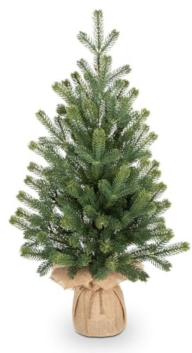 Briful 24 Christmas Tree Small Fake Fir Tree for Tabletop Farmhouse Decor, Small Christmas Tree for Mantel Windowsill Christmas Decorations Indoor