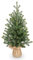 Briful Weihnachtsbaum Klein Künstlicher Mini Christbaum Weihnachtsdeko Grüner Tannenbaum Weihnachtsgesteck für Tisch Büro Resto Weihnachten Dekoration, Höhe 67CM/24