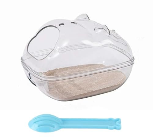 BinPhorm Criceto Sabbia Bagno,Toilette Trasparente per Criceti Contenitore per Animali Domestici Bagno per Criceti Vasca per Criceti Gerbilli Ratti e Piccoli Animali