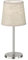Fischer & Honsel Tischleuchte Rimini | nickelfarben matt| Stoffschirm sandfarben Leinen| H: 30 cm, D: 14 cm| mit Schnurschalter| 1x E14 max. 25 W ohne Leuchtmittel