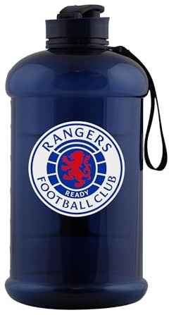 FOCO Borraccia sportiva trasparente con licenza ufficiale Rangers FC, 2 litri