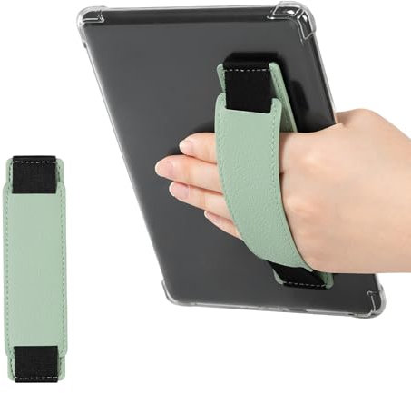 CoBak Premium Soft Leather Phone Strap - Strong Stick, Universal for Kindle/Kobo/Voyager/Lenovo/Sony E-Book, 4-12 inches Devices, Agave Green