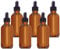 JeiYangYaa Amber Glass Dropper Bottles 100ml, Pipette Dropper Bottle for Essential oi Massage Perfumery Aromatherapy Laboratory, Makeup, Travel – Brown Glass Bottles 6Pcs