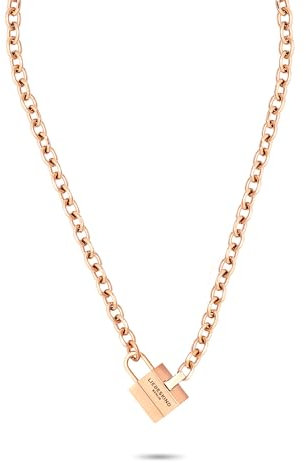Liebeskind Berlin Halskette LJ-1628-N-45 aus Edelstahl in IP Roségold