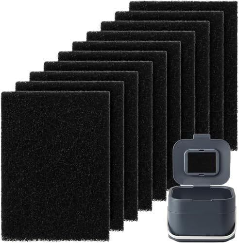 Activated Carbon Odour Filter for Joseph & Joseph Kitchen Compost Caddy 8 Packs Rectangle Carbon Filters Sheet Replacement Compatible with Joseph Food Waste Bin