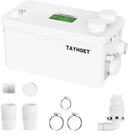 1.1 HP Pompa per lavello da 800 W con 4 ingressi migliorati, per cantina, cucina, lavello, doccia, vasca, lavanderia