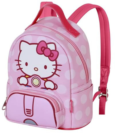 Hello Kitty Moto-Kleiner Heady Rucksack, Rosa, 22 x 25 cm, Kapazität 5 L