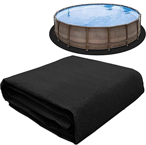 Fafeims Wassermatte, Filz-Schwimmbadmatten-Auskleidung, Schutztuch, Weich und Bequem, Dauerhafter Schutz, Geeignet für 12-Fuß-Pools
