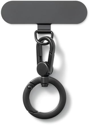 CHUQING Handykette Halterung Metall Pad für Handykette | 360° drehbare Handykettenhalterung,laden ohne Entfernen, für geschlossene Vollschutz-Cases im Alltag und auf Reisen