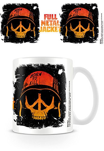 Pyramid International Full Metal Jacket (Peace and Death) Official Boxed Ceramic Coffee/Tea Mug, Paper, Multi-Colour, 11 x 11 x 1.3 cm