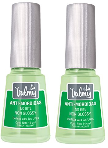Valmy Anti-Nägelkauen Behandlung, beendet Nägelkauen und Daumenlutschen, fördert das Wachstum der Nägel, glanzloser Nagellack, 14 ml (2 Einheiten), Insgesamt: 28 ml