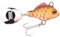 SPRO ASP Spinner UV– Searchbait mit original Gamakatsu Haken zum Angeln auf Raubfisch, Spinnangeln, Gewicht:28g, Farbe:Rudd UV