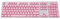 KingbeefLIU 104Pcs/Set Universal Ergonomic Backlit Key Cap,Keycaps for Mechanical Keyboard (Only Keycap)(104Pcs) Pink