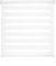 Blindecor Lira doppelrollo - duo rollo tag und nacht Weiß - 180 x 180 cm (Breite x Länge) | Stoffgröße 177 x 175 cm | Fensterrollo zebra