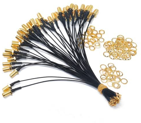 TUOLNK 5 piezas 6 pulgadas IPX/UFL a SMA Cable de extensión Antena WiFi Cable flexible SMA hembra a IPX Cable adaptador de RF 1,13 mm IPX a SMA hembra RF Cable flexible de extensión de antena WiFi