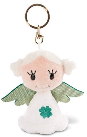 NICI Porte-clés Ange Gardien « Bonne Chance » 9 cm avec Feuille de trèfle