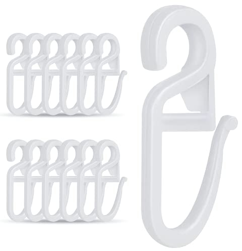 150 Stück Gardinenhaken Vorhanghaken mit 5.8mm Öse Weiß Gardinenhaken für Vorhang Ringe Gardinenringe Universal Überklipshaken Faltenlegehaken für Gardinenringe