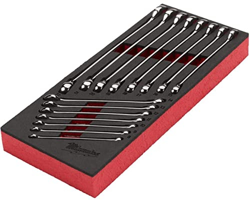 Milwaukee MAX BITE Combination Spanner Foam Insert for 30 Inch Workshop Trolley Pack of 15