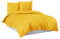 Mixibaby Bettwäsche Bettgarnitur Bettbezug Baumwolle 135x200 155x220 200x200 200x220, Größe:155 x 220 cm, Design Bettwäsche:Gelb Uni