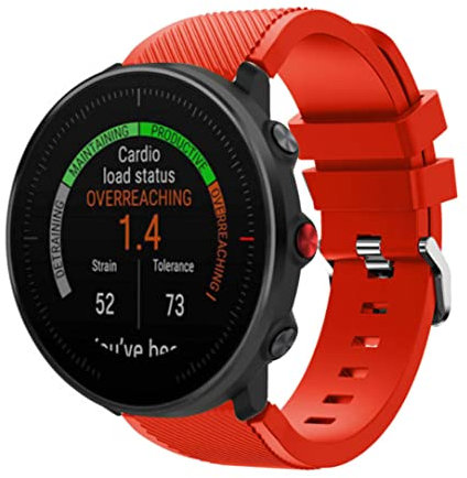Strap-it Silikonarmband - kompatibel mit - Polar Vantage M - Armband - Rot - fur Grit X - Grit X Pro - Vantage V3 - Vantage M2