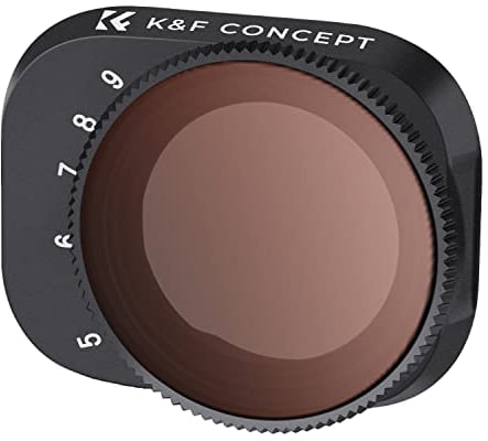 K&F Concept Mini 3,Mini 3 Pro ND Filter, Variabler ND Filter ND32-ND512,5-9 Stop Graufilter kompatibel mit DJI Mini 3 Pro,Mini 3