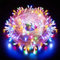 AURSTORE Basa Lichterkette, 8 Modi, 10 m, 100 LEDs, romantische Dekoration für Weihnachtsbaum, Hochzeit, Party, Lichterkette innen (Transparenter Draht, mehrfarbig)