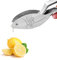 Sempoda Spremiagrumi manuale, a forma di pesce, in acciaio inox, design ergonomico, spremiagrumi per limone, arancia, lime, melograno
