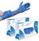 Farla MediHands Blue Medium Vinyl Examination Gloves - Box of 200 Disposable, Powder-Free, Latex-Free, Protein-Free Medical Gloves - Multi-Purpose, Single-Use