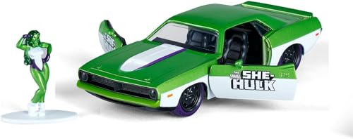 Jada Toys Marvel She-Hulk 1:32 Fahrzeug Spielfigur Hulk Sammelauto Sammelfigur Hulk Geschenk