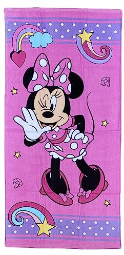 CARTOON Minnie Strandtuch, Disney, Baumwolle, Strandtuch, Schwimmbad, 70 x 140 cm