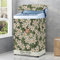 Odot Housse de Protection pour Machine à Laver Chargement par Le Haut, Couvre-Machine Protecteur Anti-Poussière Couverture pour Machine Lave-Linge et Sèche-Linge (XS,Fleur Verte)