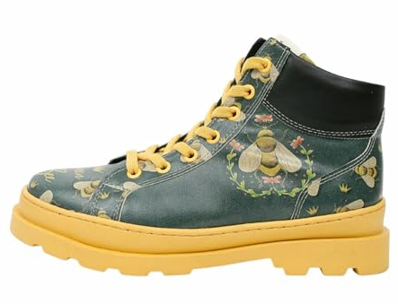 DOGO Adriana Boots - Queen Bee - Vegane Damen Boots und Nachhaltige und Bunte Stiefeletten - Trendige Bequeme Stiefel für Damen