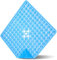 SOBEAU Duschmatte rutschfest 53x53cm-Quadrat Duschmatten BPA-frei - Antirutschmatte für die Dusche mit Abflusslöchern für Schimmel- und Pilzresistenz（Transparentes Blau）