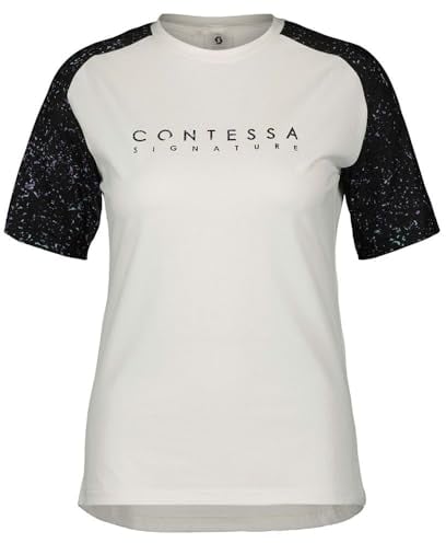Scott W Trail Contessa Sign. S/sl Tee Weiß - Atmungsaktives schnelltrocknendes Damen Mountainbike T-Shirt, Größe S - Far