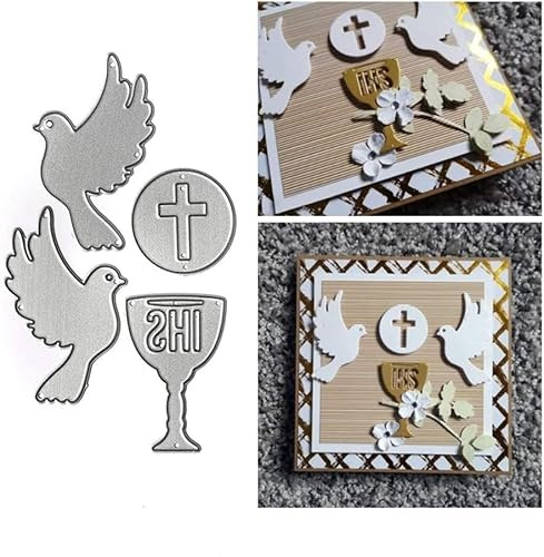 Enyolidimk Vogeltaube Stanzform für Kartenherstellung, Stanzschablone für DIY Scrapbooking, Fotoalbum Dekorative Prägepapier, Stanzform Vorlage