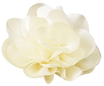 MYMERCERIE Broche Fleur 11cm Ivoire
