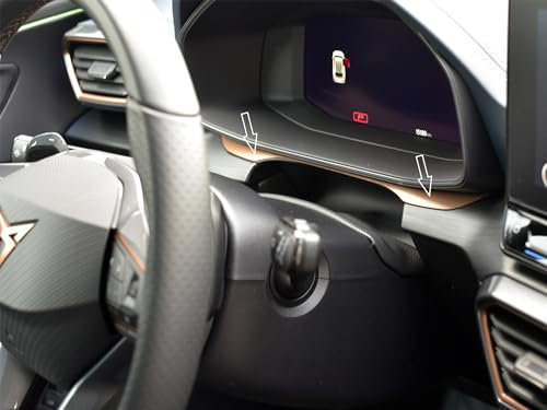 autoCOVR Abdeckung aus Stahl für Cupra.Leon / Formentor | COOPER Style Farbe - Digital Zierstreifen für den Innenraum | 1 Stück Edelstahl V1 V2 VZ1 VZ2 VZ3 VZ5 VZ Veloz Edition Leon Tuning Zubehör