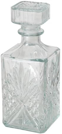 Seaside No.64 - Whisky Dekanter mit Stopfen - Füllmenge von 900 ml - Geschenkidee für alle Spirituosen Liebhaber - Hingucker für deine Hausbar - Spülmaschinengeeignet (Relief Glas)