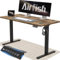 Airfish Höhenverstellbarer Schreibtisch Elektrisch 120x60cm mit USB-Buchse, Elektrischer Schreibtisch mit Memory Funktion, 73-118cm,Braun