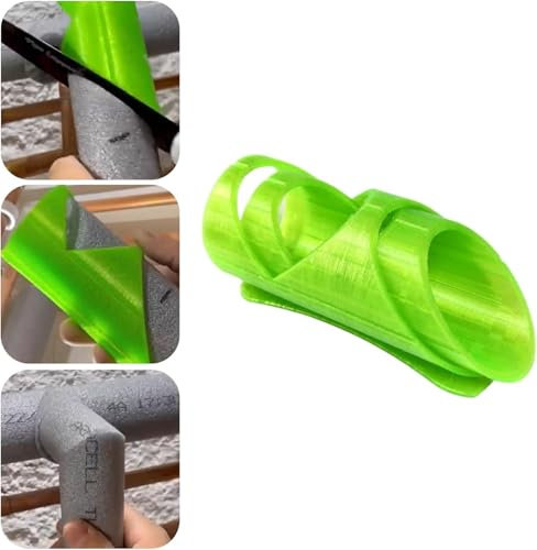 3Pcs Foam Pipe Cutter Tool - Insulation Cutting Fixture in 3 Models, Copper Pipe Insulation for Home, Industries and Commercial Places,15mm, 22mm,28mm (Green)