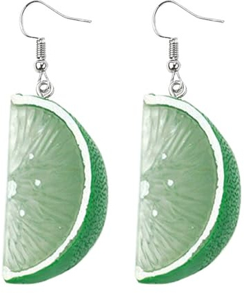 3D Zitronen Ohrringe für Damen, Fruchtohrringe Mädchen, Obst Orangen für Mädchen, Charm Früchte Ohrringe, Zitronen Tropfen Ohrringe, Süße Ohrhänger für Damen