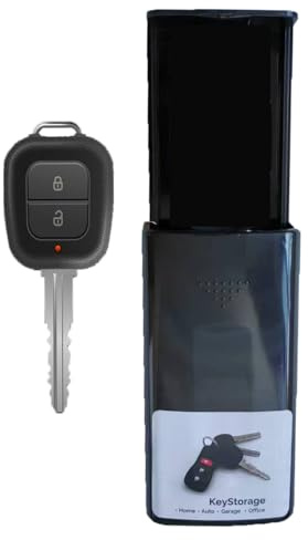 Secret Stash Magnetic Key Holder - Hide A Key Under Car - Magnetic Key Box for Under Car - Spare Key Hider for Home, Office, Vehicle - Durable Plastic Magnet Key Hider - Secure Hidden Key Storage