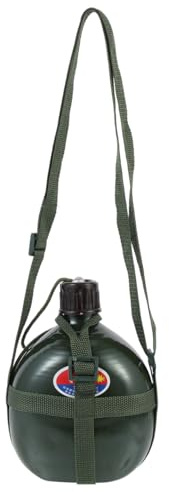 BESTonZON Cantine Militaire De Randonnée 18X14X8 Cm Gourde D'Eau En Aluminium Léger Pour Camping Plein Air Et Formation Militaire