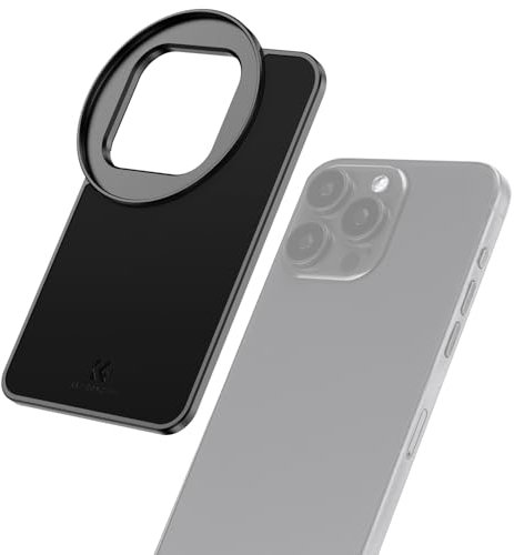 K&F Concept 6.7 inch Magnetic Phone Filter Mount Adapter, Compatible with iPhone, for 67mm Threaded Filters Compatible with 16/15/14/13/12 Pro Max, 16/15/14 Plus