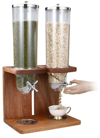 AIZYR Distributore da Banco Distributore di Cibo, Distributore di Cereali Contenitori per Alimenti Secchi per Conservare Fiocchi D'avena, Chicchi di caffè, Caramelle,3.5L