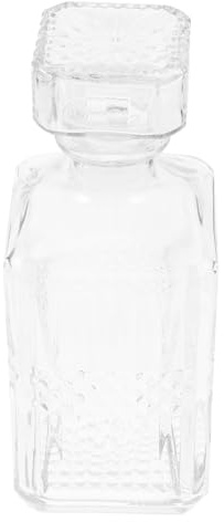 Angoily Carafe Décanteur Verre Transparent Diamant Aérateur Élégant pour Maison et Bar Bouteille à Vin pour Aération et Dégustation Soignée