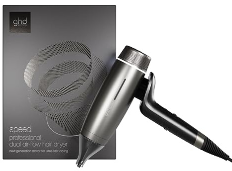 ghd speed, Asciugacapelli Professionale Ultra-Veloce a Ioni, Bianco