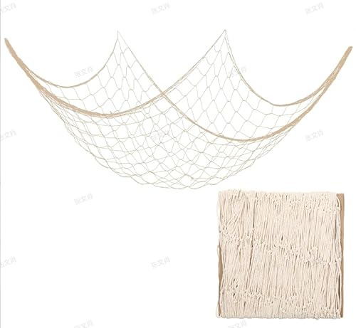 Deko Fischernetz 100 X 200cm Fischernetz Deko Groß Mediterrane Dekorative für Aufhängen Hintergrund Wohnzimmer Wand DekoWandbehänge Circa